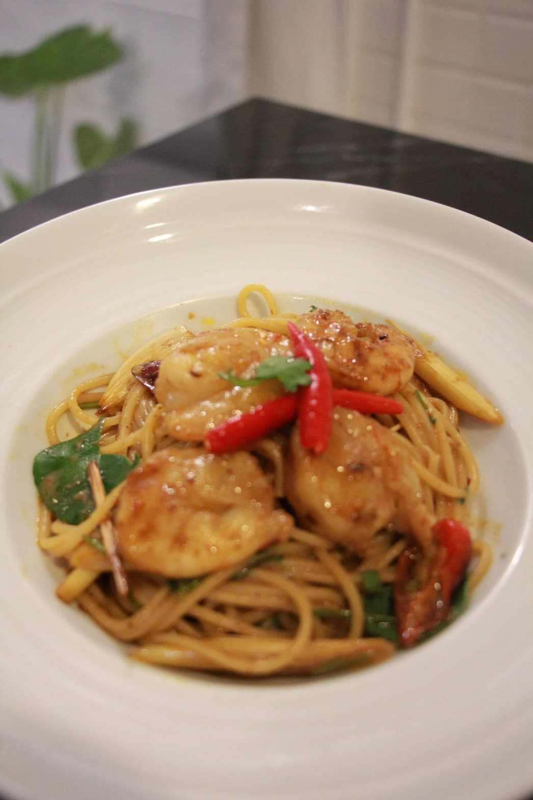 Tom Yam Goong Pasta